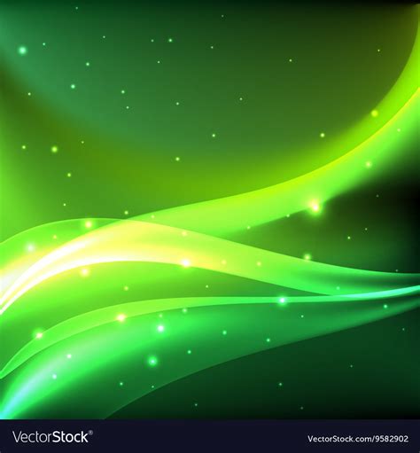 shiny green background.
